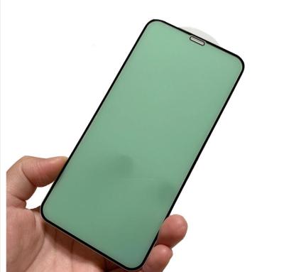 China Factory Supply RICOO Anti Eye Shield Blue Light Ceramic Glass For Iphone 11 12 Pro Ray Light Eye Protection Screen Max Green Protector for sale