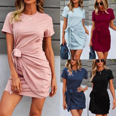 China 2021 Newest Solid Color O-Neck Women's Anti-Static Sexy Casual Outfits for sale