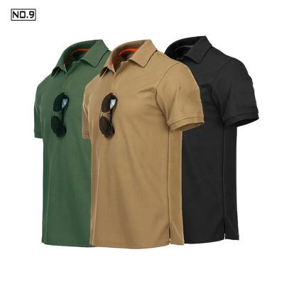 China 100% Customized high quality Anti-wrinkle polo T-shirt cotton fabric embroidery logo men's solid color polo shirts for sale