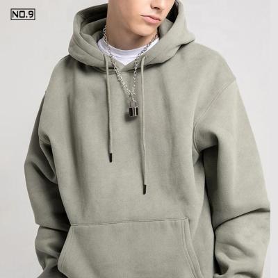 China New Anti-Wrinkle Fashion Designer OEM Customized Oversized Hip Hop Men Work Long Sleeve Blank Thick Plain Cotton Hoodie Custom Clothing for sale