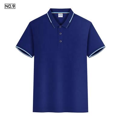 China Anti-wrinkle wholesale men's lapel short sleeve polo shirt work clothes men's golf polo shirts moisture-wicking polo shirt for sale