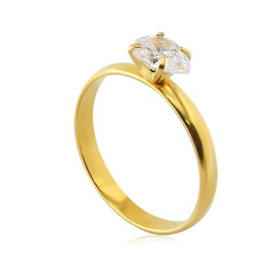 China Clear Fashion Design Zircon New Fashion Gold Plated Rings Wholesale for sale