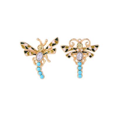 China Retro Zircon 2020 Bohemian Earring Fashion Jewelry Butterfly TRENDY Statement Crystal Drop Earrings for sale