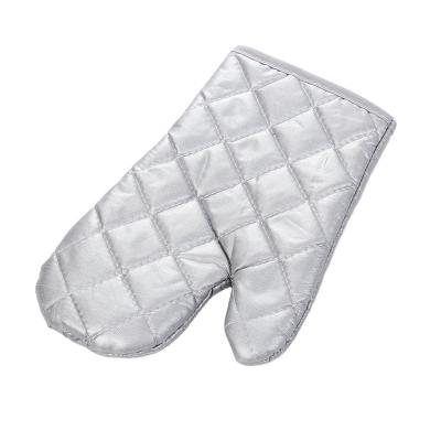 China A2500Microwave Heat Insulation Oven Insulated Gloves Thick Baking Gloves Silver Pastebrushing Gloves for sale