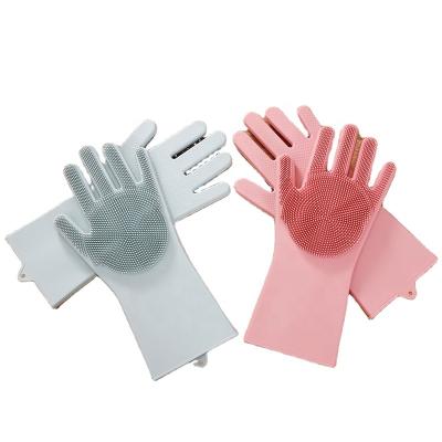 China A2650Dishwashing Brush Household Oven Mitts Comfortable Silicone Dishwashing Gloves for sale