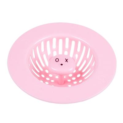 China A1928Cartoon Portable Floor Sink Filter Kitchen Floor Drain Hair Filter Floor Drain Net Stored Net for sale