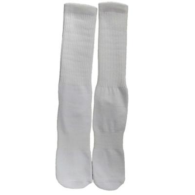 China Breathable Socks China White Polyester Long Socks , Wholesale White Underbust Dye Knee High Socks For Printing for sale