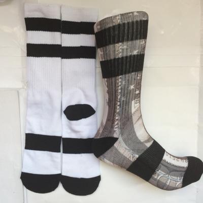 China Breathable Wholesale Custom Sublimation Products Blank Socks , Christmas Mens 3D Socks Digital Polyester Printed Socks for sale