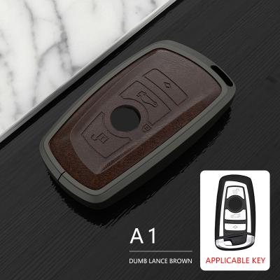 China Perfectly Aluminum Alloy Main Case Fit Leather Cover Shell For BMW F-16 1 X1 X3 X5 X6 X7 G20 G30 G05 F15 3 5 7 Series F01 F02 G11 F48 F39 for sale