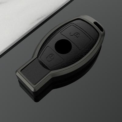 China Popular Benz luxury aluminum alloycar key case car key case cover key benz car key shell for benz c class E260L car key case s class protector for sale