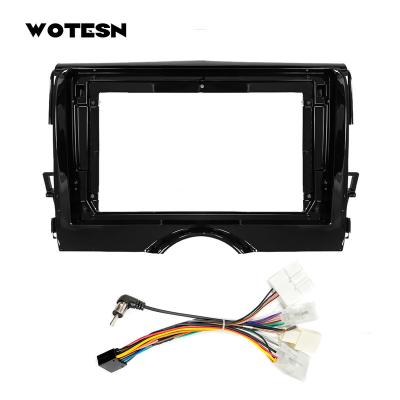 China Single Color Without Model Car Radio Face Frame For Toyota 2010-2013 Reiz With Wiring Cable Harness Connector 9 Inch Wotesn for sale