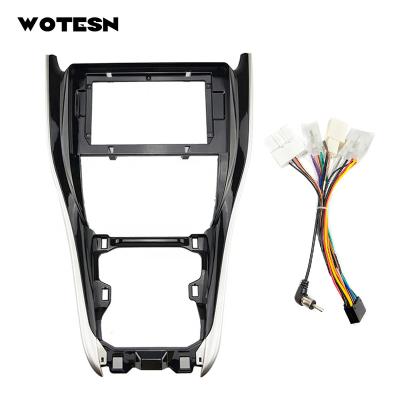 China Single Color No Wotesn Pattern 10 Inch Android Player Car Fascias Kit For Toyota Harrier 2015 Special Damage Free Plastic Radio DVD Frame for sale