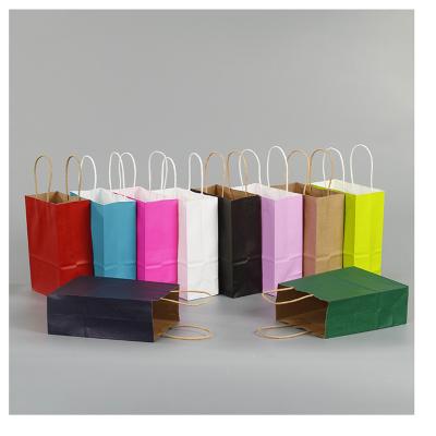 China Recyclable Design Your Own Logos Kraft Paper Bags Biodegradable Medium Large Recycled Retail Logo Small Large Large for sale