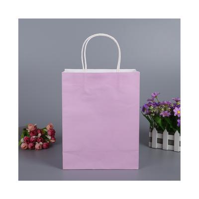 China China Recyclable Supplier Customized Kraft Paper Bag Color Kraft Paper Bag Recyclable Gift Shopping Paper Bag for sale