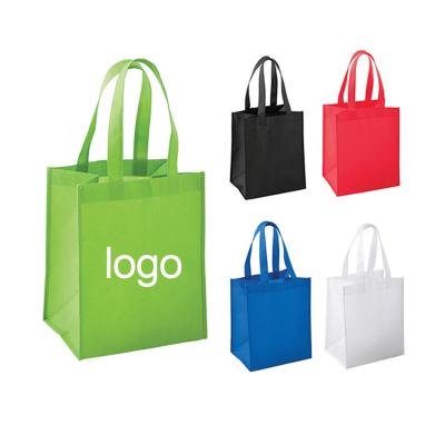 China Custom Eco-Friendly Logo Printed Recyclable Branded Shopping Bags, Tote Personalized Reusable Bag Non Woven for sale