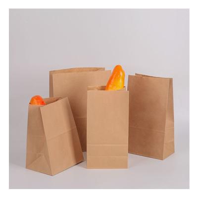 China Food Grade Recyclable Biodegradable Lunch Food Packaging Biscuit Sandwich Lunch Food Paper Bags for sale