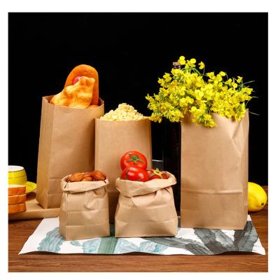 China Recyclable Biodegradable Recyclable Food Grade Lunch Food Packaging Cookie Sandwich Cookie Sandwich Paper Bags for sale