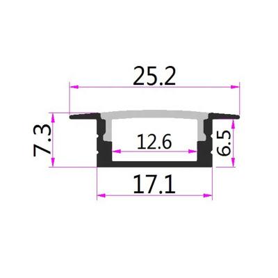 China door & Window Aluminum Linear LED Profile 8mm 10mm PCB LED Light Waterproof Light Bar For Desktop Decoration for sale