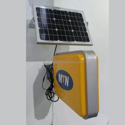 China Outdoor Indoor Outdoor Solar Power Light Box With Factory Logo Printing for sale