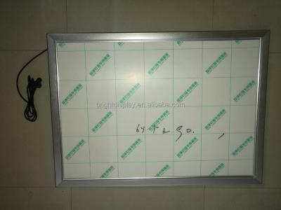 China Indoor Slim Menu Flash Panel Light Box Advertising Materials Aluminum Frame LED Light Box for sale