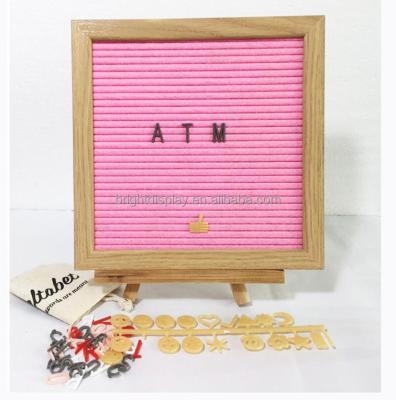 China Mobile 10x10 felt letter board with letters, stand and cotton bag for sale