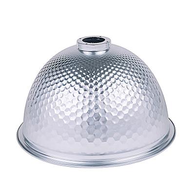 China Modern Hibay Light Reflector 30 45 60 80 90 120 Degree Anodizing Metal Halide Reflector 400w Led Light Cover Parabolic Reflector for sale