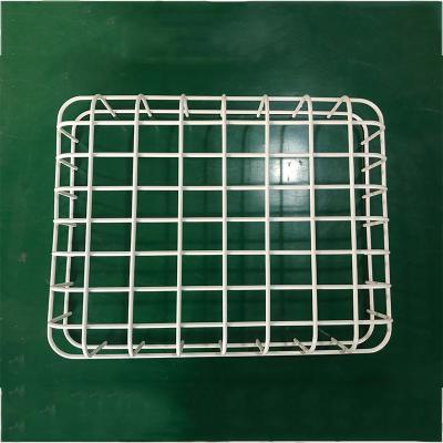 China Cages Customized Iron Galvanized Exit Sign Cage Lighting Wire Guards for sale