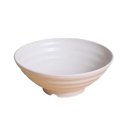 China Amazon Selling Wheat Straw Fiber Reusable Bowl Reusable Bowls 9.8inch BPA Free Plastic Microwavable Safe Serving Bowls for sale