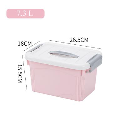 China Hot sale 7L plastic storage boxes a4 family Europe large plastic dormitory student plastic storage box for sale