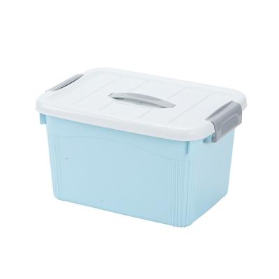 China Modern Environmental Universal Waterproof Plastic Storage Bin Box PP Storage Box For Kids Toy With Cover for sale