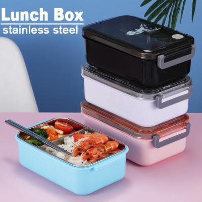 China Freshness Preservation 20 Hot-selling Amazon Hot-selling Lunch Box 304 Stainless Leakproof Children's Bento Bowl Student Dinner Food Box for sale