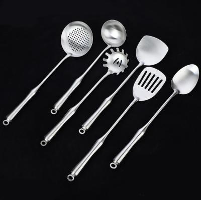 China Viable Hot Sale Kitchenware Set Household Stainless Kitchen Frying Turner Colander Scoop Stainless Steel Spoon for sale