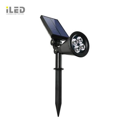 China Garden Decoration RGB Solar Panel Solar Powered Garden Light LED Spotlight For Lawn for sale