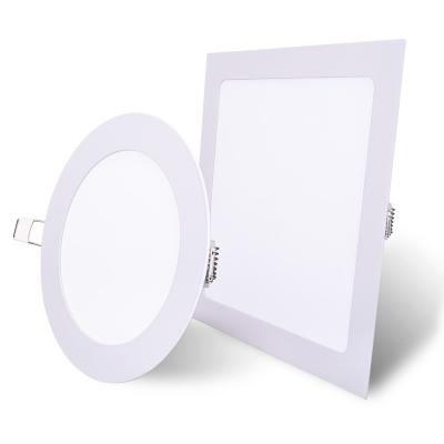 China Modern hot sale OEM cheap price office building led slim ceiling recessed round LED panel light for sale