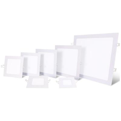 China New Modern Surface Mounted Extrafine Downlight Silm Panel Light 3W~24W Round Square Led Panel Lights for sale