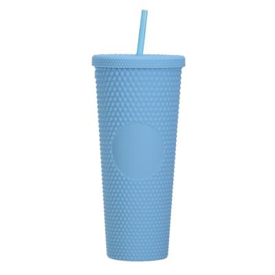 China Unreversed Hit 2022 Matte Sublimation Tumbler With Straw from Amazon Plastic for sale