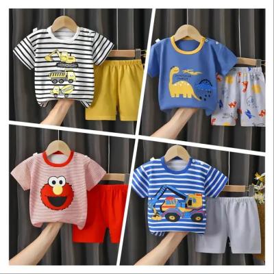 China Daily Use Stockpapa Other Two-Piece Set Boys Babies Children Clothing Stock Women Clothes Summer Kid Clothing Set for sale