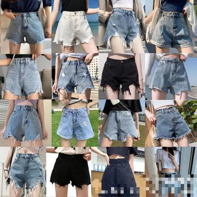 China Wholesale Cotton China Women Denim Shorts Cheap Used Clothes On Sale for sale