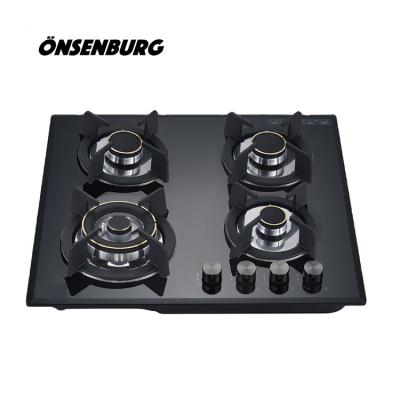 China High Quality Hotel Kitchen Use 4 Burner Built In Gas Hob / Gas Cooker for sale