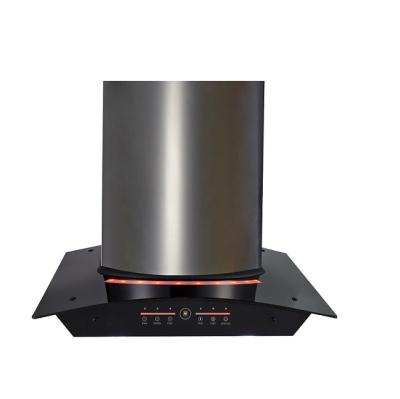 China Hotel Tempered Glass Panel Stainless Steel Range Housing Hood With Clean Heat for sale