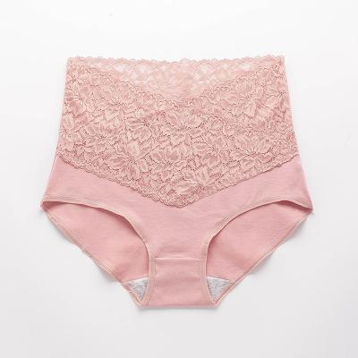 China Wholesale Sexy Panties Women's Women's Sexy Hollow Lace V-shape Plain Anti-wrinkle Underwear Panties for sale