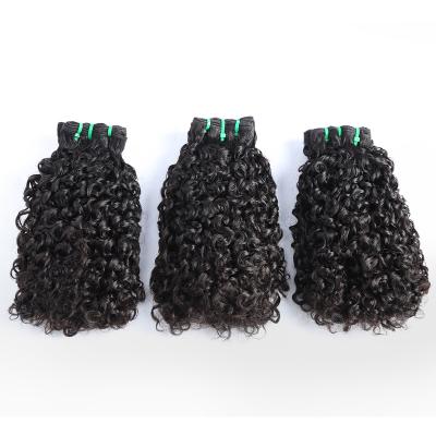 China Double Pulled Pissy Curl Virgin Cuticle Aligned Funmi Curl Pixie, Curly Egg, Curl Magic/Bouncy Curl Brazilian Hair Bundles A~10 Loose for sale