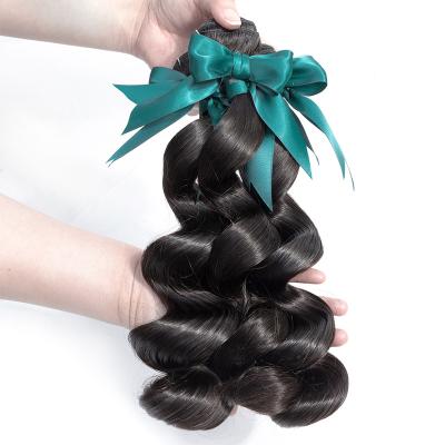 China Loose Deep Wave Grade 9A 4 Bundles Unprocessed Hair More Wave Loose Wave Deep Wave Natural Indian Virgin Hair for sale