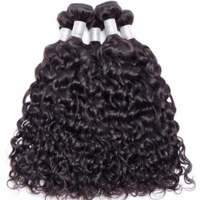 China Wholesale Brazilian Water Wave Hair Bundles Silky Straight Wet Virgin Hair Wavy Peruvian Hair 4 Bundles Hair for sale