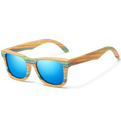 China 2022 100% UV Protection High Quality Luxury Wooden Colorful Frame With Wooden Box Packaging Sunglasses Polarized for sale