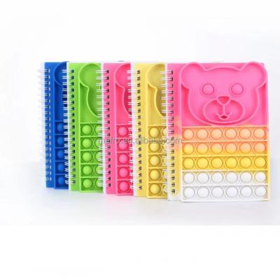 China Wholesale 2021 New Popular Spiral Silicone Mold Busy Person Pop It Notebook For Kids School for sale