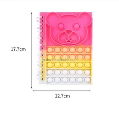 China Pop Antistress Notebook - Pop Spiral Colored Bubble Push Effort Reliver Notebook Silicone Cover Silicone Amazon IT for sale