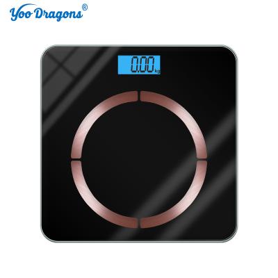 China Temperature display BL-2604 Customized 26CM LED display personal body fat smart scale 180KG for sale