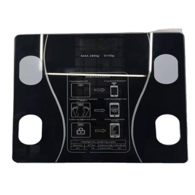 China 2023 New scale app health scale arrival 180kg smart bluetooth bmi function digital body fat electronic bathroom scale 26*26 for sale