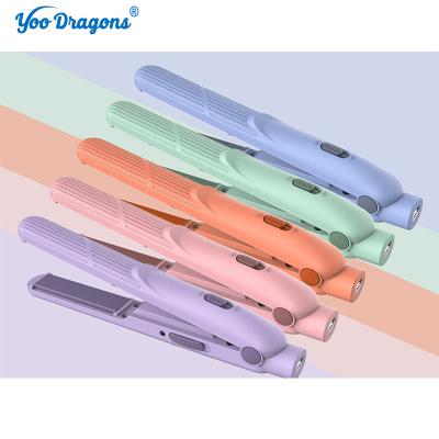 China Safety Ryaca High Quality Wireless Stylish Mobile Flat Iron for Hair, USB- Rechargeable Mini Hair Straightener for sale